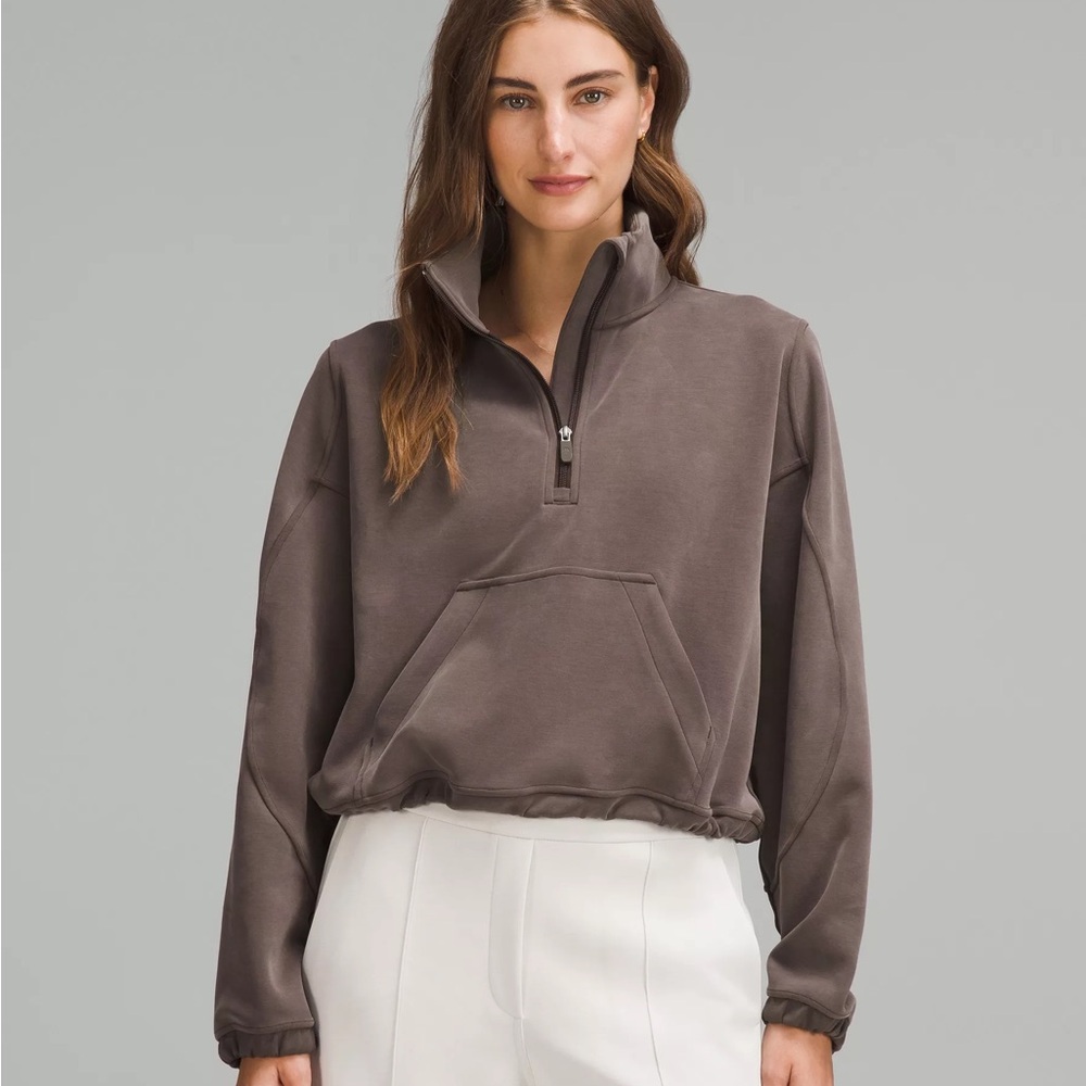 Lululemon brushed softstreme half zip